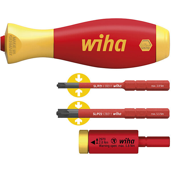 Wiha Drehmoment-Adapter-Set easyTorque electric 29701280S4 2,8Nm